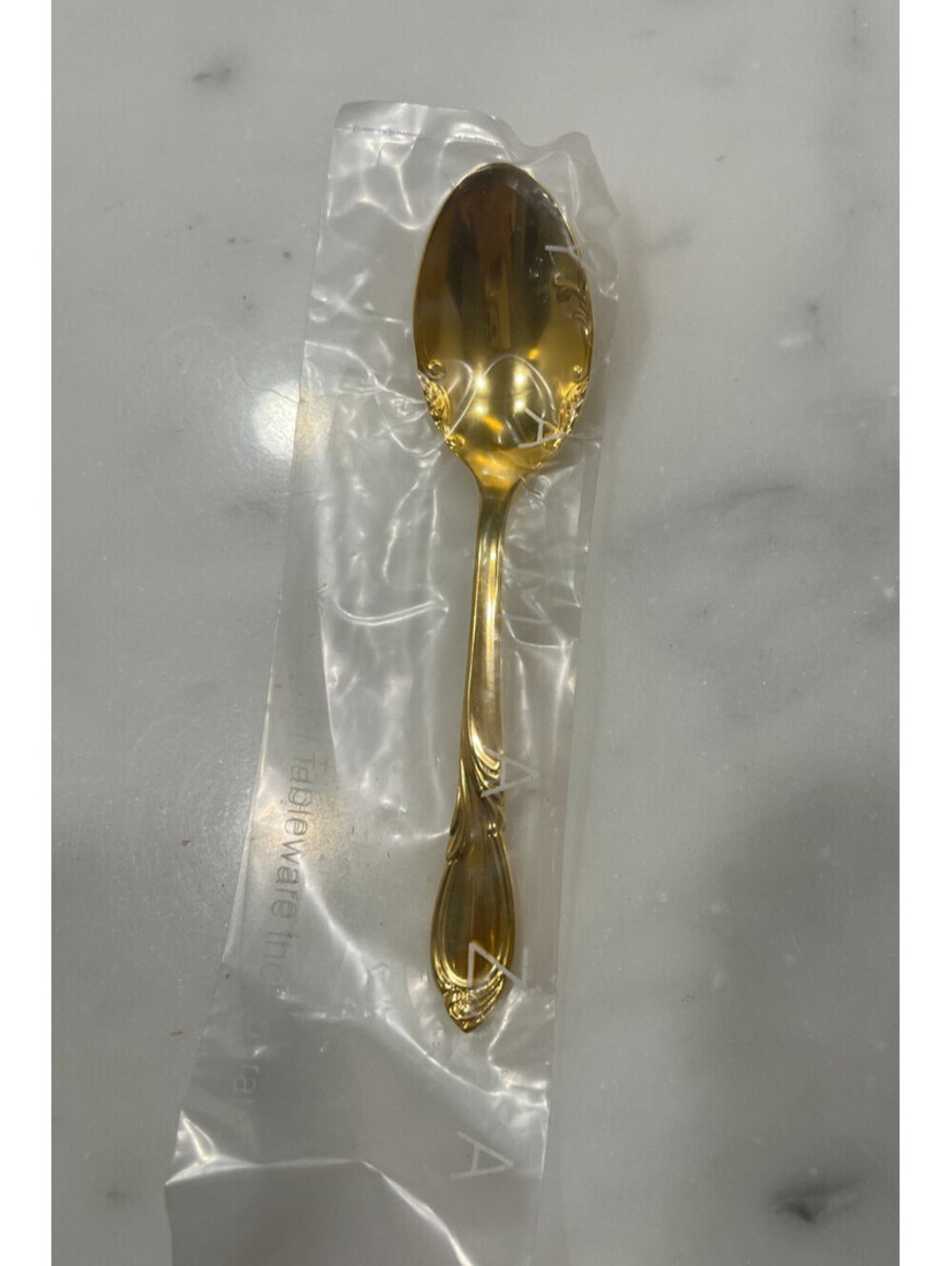 New Yamazaki Japan Cache Gold  24K Gold Plated Soup Spoon